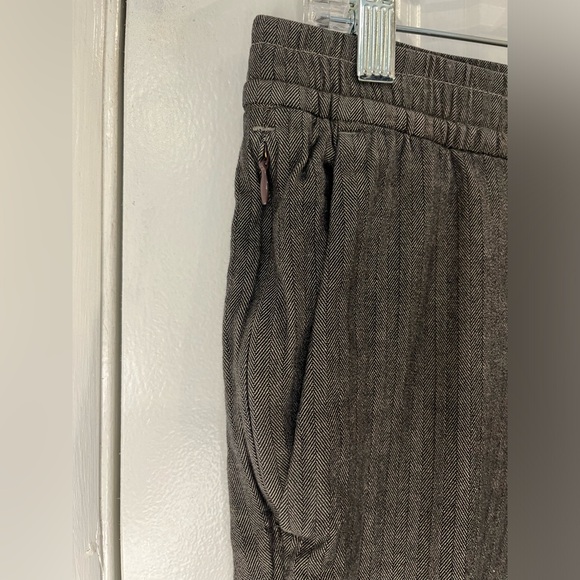 Abercrombie & Fitch Skinny Taper Stretch Pull On Pants Elastic Waist Sz M Brown - Picture 6 of 9